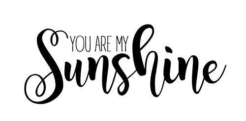 Vinilo Decorativo Nursery Letra 'You Are My Sunshine' miniatura 4