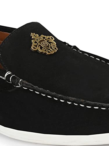 Image of ALBERTO TORRESI Stylish Suede Leather Loafers for Men - Comfortable for Casual Wear, Durable and Lightweight Men's Footwear for Summer