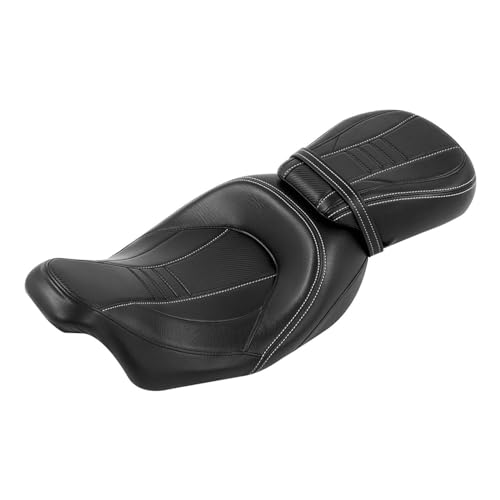 Asiento tipo sillín de ruta para viajes en moto Harley Touring 2010-2020