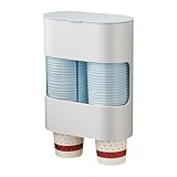 Dispensador de Vasos de Pared para Baño y Cocina | Portavasos Automático para Oficina Fiesta o Gimnasio | Dispensador Práctico para Vasos Desechables y Suministros de Bebidas