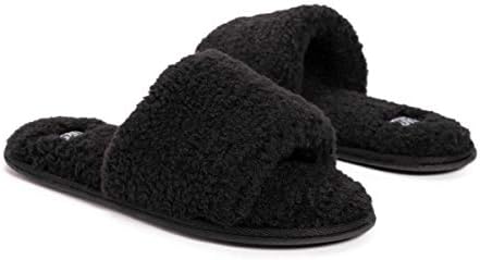 MUK LUKS womens Franki Slide - Ebony Slipper, Ebony, Medium US | Image 6