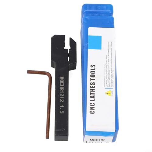 FABULETTA Right Hand Lathe Grooving Tool Holder 12mm x 100mm for MGMN160 Inserts, Steel CNC Parting Off Bar for Cast Iron Machining