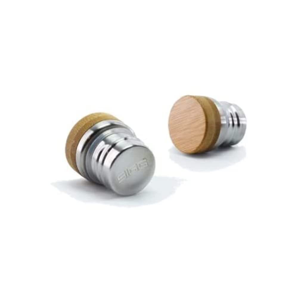 Sigg Meridian Top Spare Screw Cap Water Bottle (0.5 L & 0.7 L), Leak-Proof Water Bottle Cap Made of Stainless Steel and Bamboo