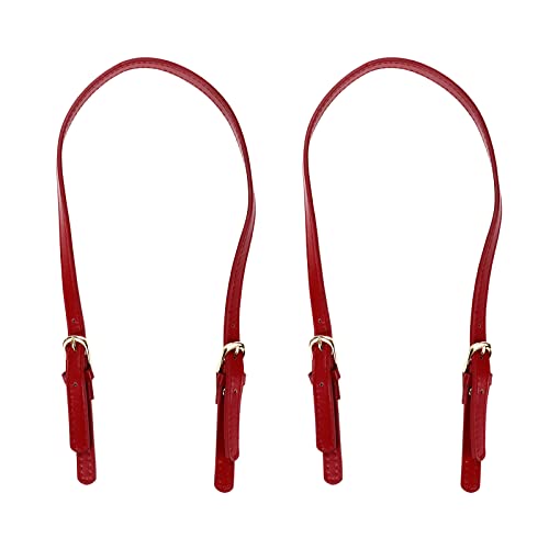 Sangles de sac à main en cuir synthétique ajustable Semetall noir
