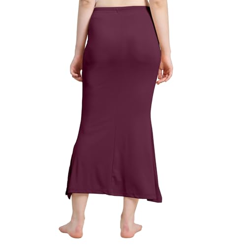 Image of Amazon Brand - Anarva Women Cotton Blended Saree Shapewear Regular Petticoat Skirt For Saree