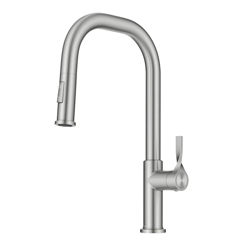 KRAUS Torak Pull Down Kitchen Faucet in Spot-Free Stainless Steel with 2 Function Sprayer, Pre-Attached Water Lines, and Mounting Hardware, KPF-2841SFS - image 1