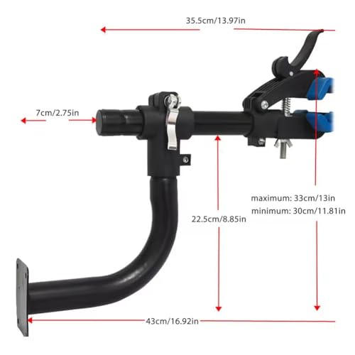 Pince de réparation de vélo support mural réglable entretien vélos route et VTT - 7