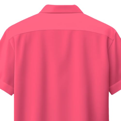 Image of Men's Floral Button-Down Shirt, Cotton Blend Stretchable, Casual Printed Striped Stylish Shirt