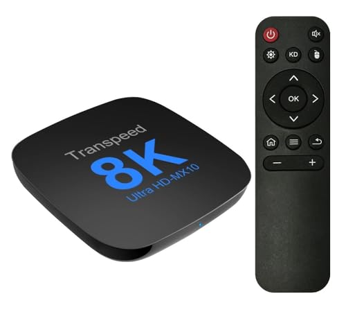 MX10 Tran-Speed Android 13 TV Box 64Gb 8K con WiFi Dual, BT 5.0, RK3528, Control Remoto, Reproductor Multimedia 4K, Set Top Box ATV con HDMI 2.0