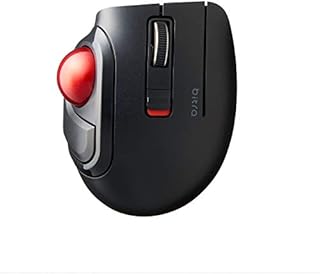 Elecom bitra Trackball Mouse, Bluetooth, Thumb Control, Small Size, with Semi-Hard Case, Silent Click, Ergonomic Design, 5-Button, Windows11, MacOS (M-MT1BRSBK)