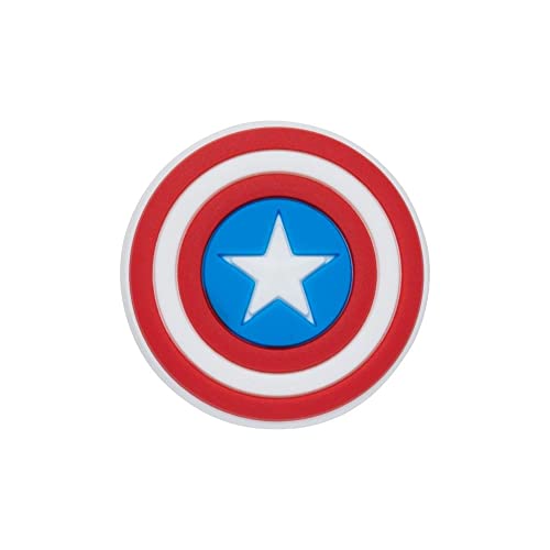 Crocs Jibbitz Characters Captain America Shield One Size