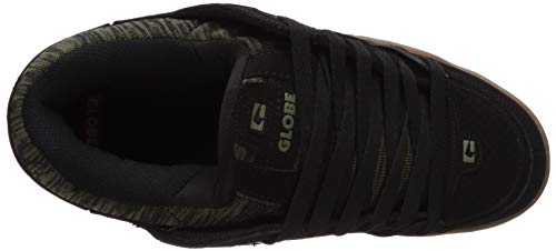 Image of Globe Men's Fusion Shoe, Black /Olive /Knit, 10 Medium US