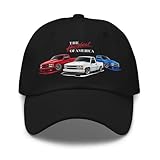Retro Chevy OBS Dad Hat - The Heartbeat of America Pickup Design Black