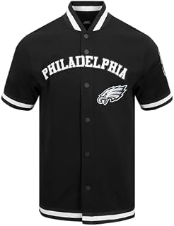 Pro Standard Mens NFL Philadelphia Eagles Classic Chenille Button-down Schwarz S