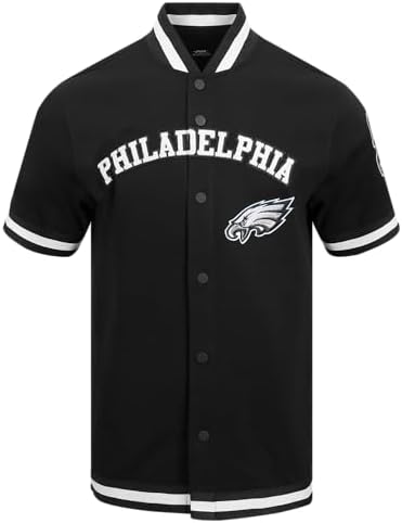 Pro Standard Mens NFL Philadelphia Eagles Classic Chenille Button-down Schwarz S