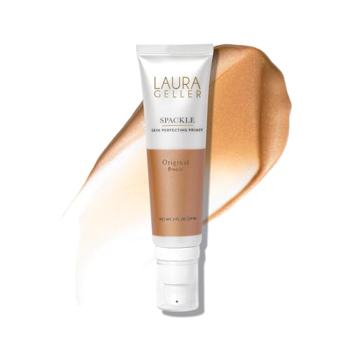 LAURA GELLER NEW YORK Spackle (Bronze) Lightweight Makeup Primer - Skin Perfecting Face Primer with Hyaluronic Acid for Long-Lasting Hydration - 59ml