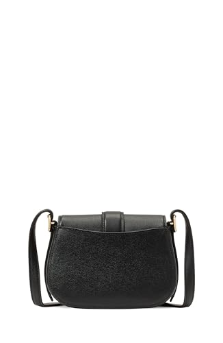 kate spade new york Nouveau Textured Leather mini Saddle, Black4