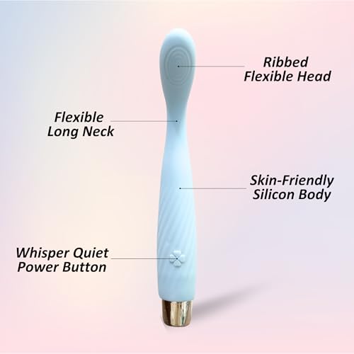 Image of Soulmate Pink Rechargeable Body Massager | 10 Speed Modes | Flexible Neck | Handheld Massager for Men & Women | Full Body Use | Pack of 1