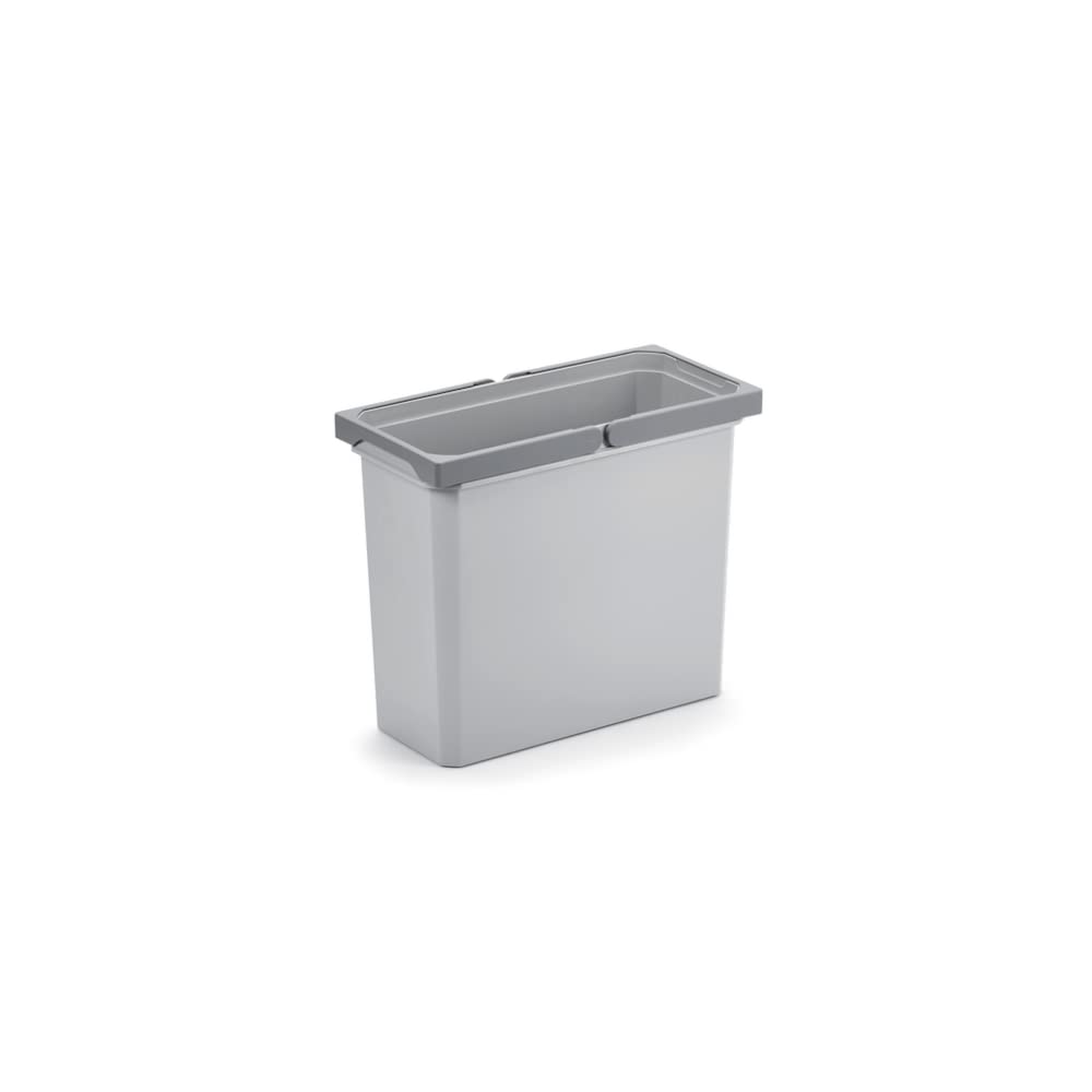 Naber Mülleimer | Modell 8012335 | Volumen 16L | 183 x 382 x 326 mm | Kunststoff Grau