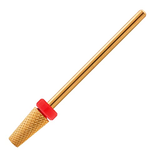 MIRACLE Nail Bits - 3/32" Tapered Barrel Flat End Nail Drill Bits for Manicure, Pedicure, Cuticle, and Gel Polishing (Fine)