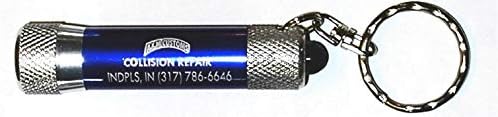 The Bargain Shack Mini LED Flashlight Key Chain, All Metal, Batteries Included, Random Color