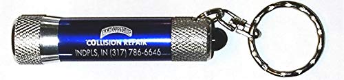 The Bargain Shack Mini Led Flashlight Key Chain, All Metal, Batteries Included, Random Color #TOP1
