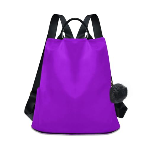 Sac à dos violet foncé multi-poches pour le voyage et le quotidien