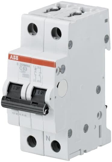 ABB Stotz - Disyuntor abb-s201m c63na c 63a