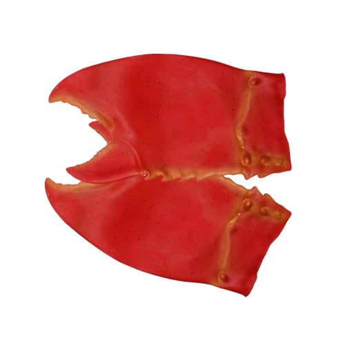 Hsthe Sea Gloves Costumes Prop Simulated Paw Gloves Red Halloween Gloves Novelty Paw Gloves Funny Halloween Gloves Latex Crab Claws Claw Costume Gloves Crab Claws Gloves - Image 2