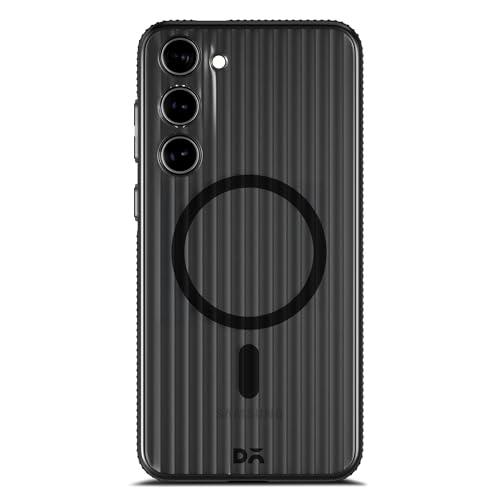 Image of DailyObjects Beam 2.0 Magnetic Case Cover Compatible with Samsung Galaxy S23 | Wireless Charging Slim Back Cover | 2 Layer Edge Protection & Shockproof - Black