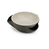 Joseph Joseph Double Dish Pistachio and Snack Serving bowl with Food Waste Compartment, BPA-Free - Grey