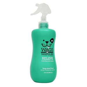   Wags-Wiggles-Relieve-Anti-Itch-Spray-for-Dogs-Waterless-Dry-Shampoo-for-Dogs-With-Dry-Itchy-Or-Sensitive-Skin-Kiwi-Scent-Your-Dog-Will-Love-12-Ounces-Anti-Itch-Spray-Kiwi