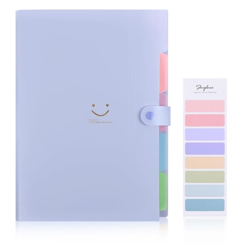 SKYDUE Fächermappe, Mappe Mit Fächern, Dokumentenmappe A4 Mit Etiketten, Ordnungsmappe Mappen Ordneâ€¦ – Miniatur