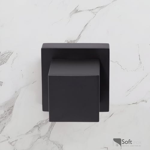SOFTINOX KIT 2 Acabamentos Quadrado Preto Acabamento Premium Metal Padrão Deca