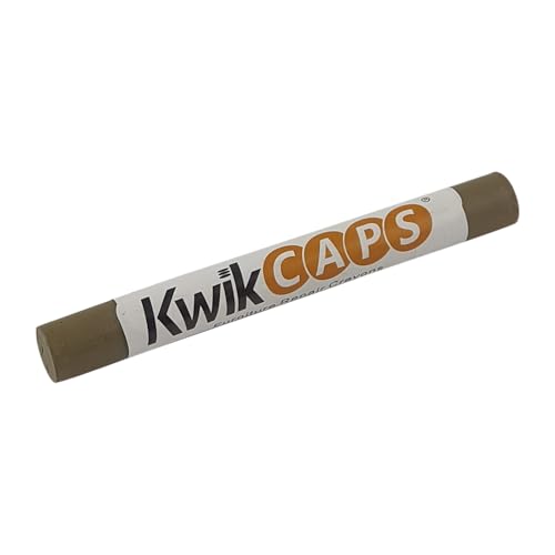 KwikCaps Furniture Repair Crayons - Scratch Restore & Touch-Up Marker, Wax Stick Crayons for Stains, Scratches, Wood Floors, Furniture, Solid Wood, Worktops, Melamine Boards, Metal Work - Stone Grey
