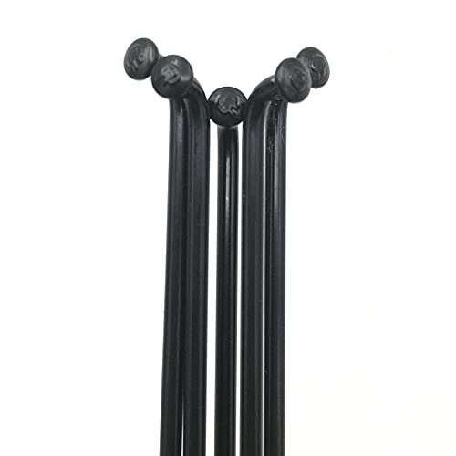 Raggi Bicicletta 40 pz/Lotto 12G Raggi 45# Materiale in Acciaio Raccogli per Biciclette elettriche Diametro di Colore Nero 2,6 mm Spokes E-Bike J-Bend Spokes E-Bicicletta Raggi per Bicicletta