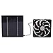 Zestaw wentylatorów do paneli słonecznych DEWIN, 10W panelowy wentylator wyciągowy zasilany energią słoneczną Mini wentylator wodoodporny do szklarni jachtowych RV Domy dla zwierząt Kurniki