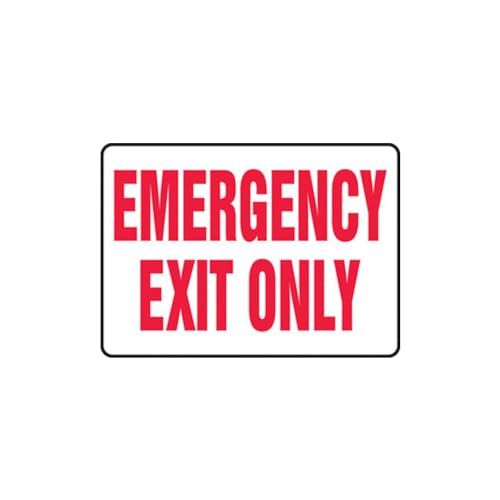 Panneau Emergency Exit Only en Aluma-Lite de 10x14 pouces résistant