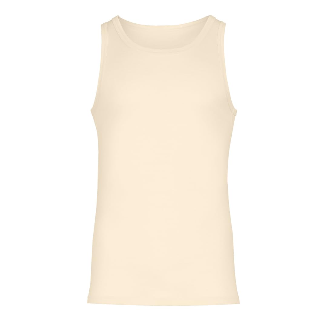 menique Camiseta de tirantes para hombre, ligera, transpirable, 100% merino.