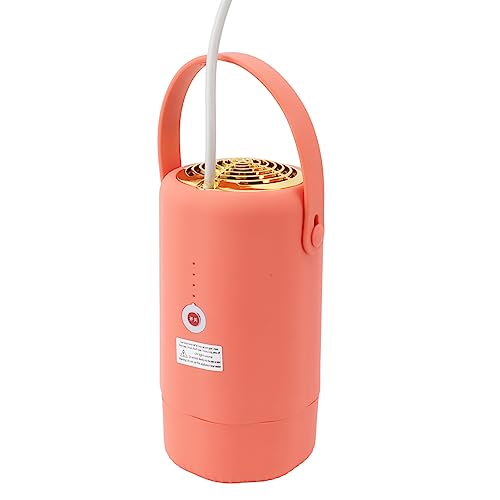 Portable Electric Clothes Dryer Indoor Travel Clothes Dryer 4 Wind Speed Mini Small Dryer Machine Portable Clothes Dryer for Home and Traveling, Orange (US Plug 110V)