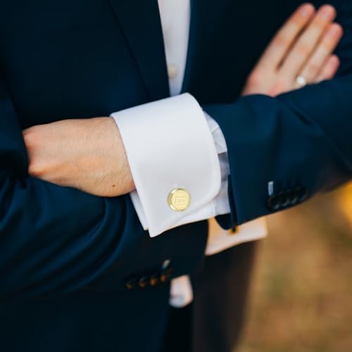 Mancuernillas clásicas de cobre para hombre miniatura 7