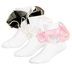 Black/White/Pink-3 Pairs