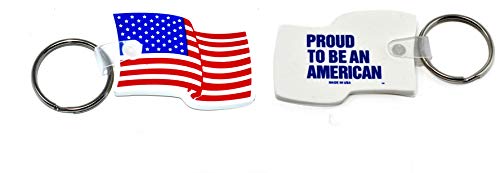 3 Oval Squeeze Coin Holders with 1 Bonus Flag Key-Ring Made in the USA (Pink)2