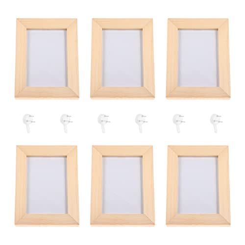 Cadre photo bois véritable 5 pouces support mural et table haute qualité