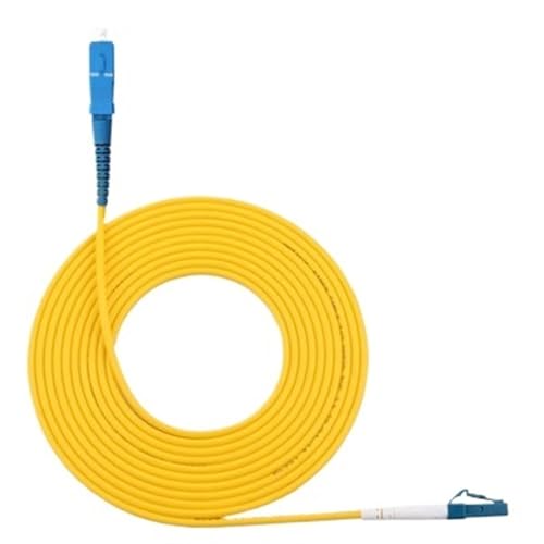 JDOUNFMO Patch Cord Single Mode Fiber Optic Patch Cord FC-FC-SC-SC-LC-LC-FC 3meters Telecom Grade(SC-LC)