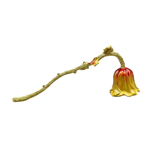 perfk Candle Candle Extinguisher Home Decor Extinguishing Tool Wick Flame Putting Out Candlesnuffer Antique for Lovers, golden red