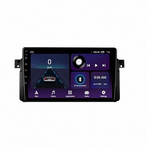 Radio coche 2 DIN para BMW E46: viaja conectado con CarPlay inalámbrico, GPS y Bluetooth.