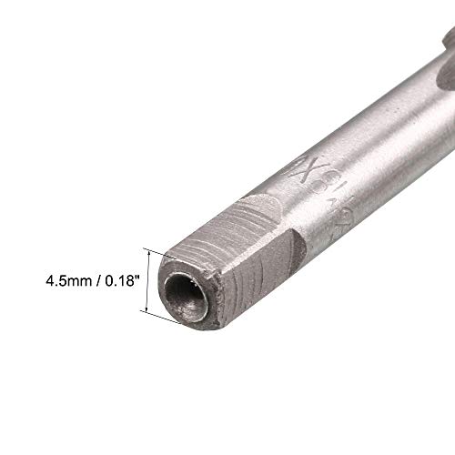 Uxcell A19051000UX0728 Metric Hand Tap M8 Thread 0.75 Pitch 3 Straight Flutes H2 Alloy Tool Steel Bottom & Taper Screw Tap Set Tapping Tools thumb #3
