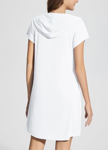 baleaf Women's Short Sleeve UPF 50+ Cover Up with Pockets Quick Dry Beach Coverups Sun Protection Swimwear2