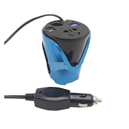 Onduleur de voiture 150W compact forme gobelet double usb intelligent - 2